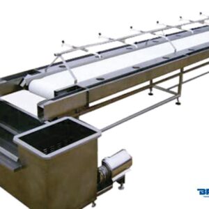 Transportador com Mesa para Limpeza e Descabeçamento de Camarão